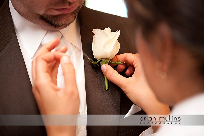 Grooms Boutonniere - Raleigh Wedding Photographer