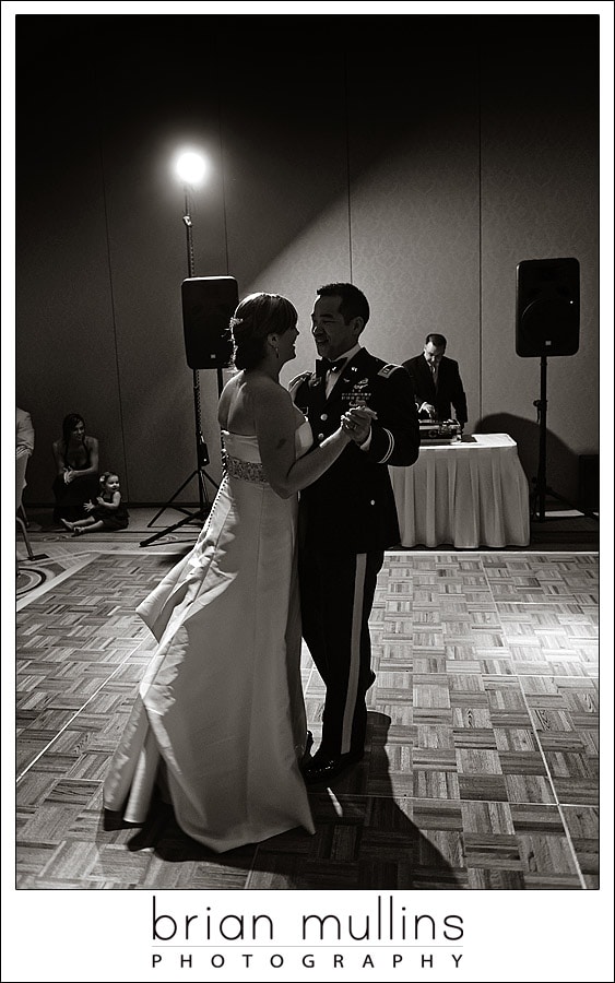 bride and grooms first dance at the Umstead Hotel