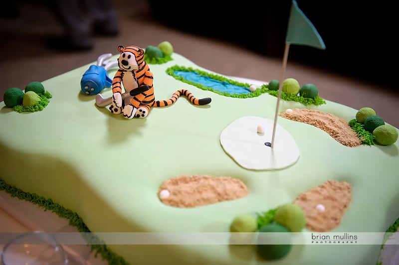 golf themed grooms cake