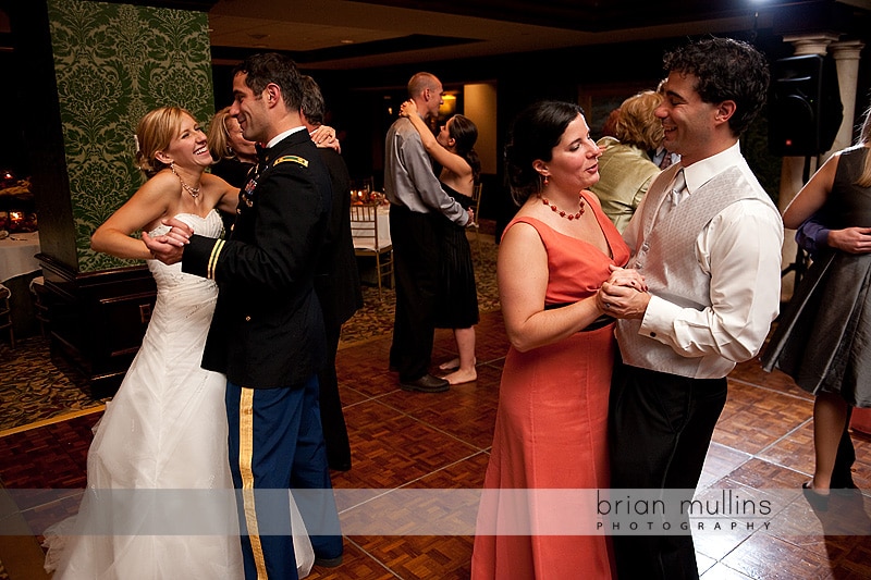 Cardinal Club wedding reception dancing