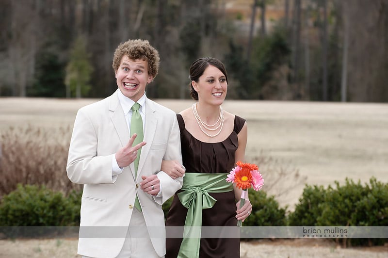 wedding processional at pinehurst arboretum