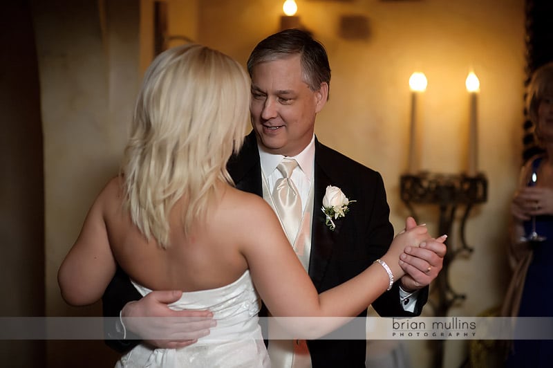 dad and daughter dance at angus barn wedding
