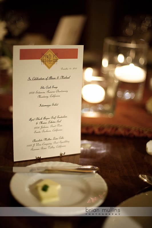 angus barn wedding menu