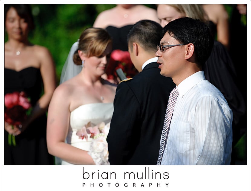 wedding day image at Duke Gardens in Durham, NC