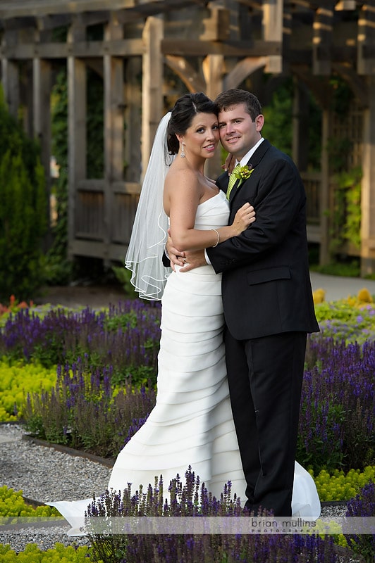 wedding portrait at NC Arboretum