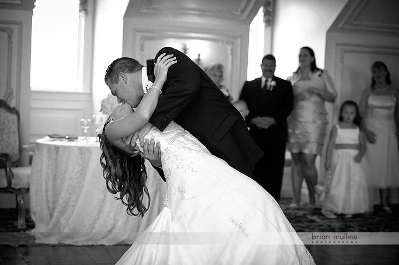 bride and grooms first dance