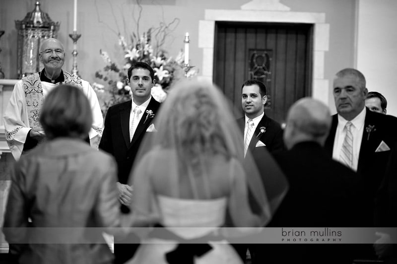 bride walking down aisle