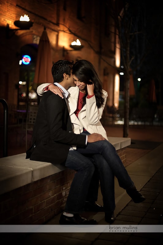 night engagment session