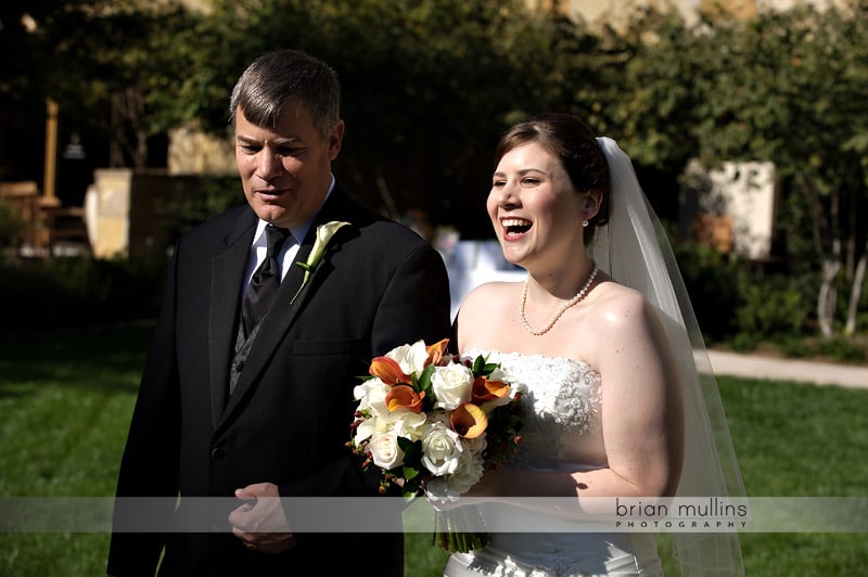 bride walking down aisle