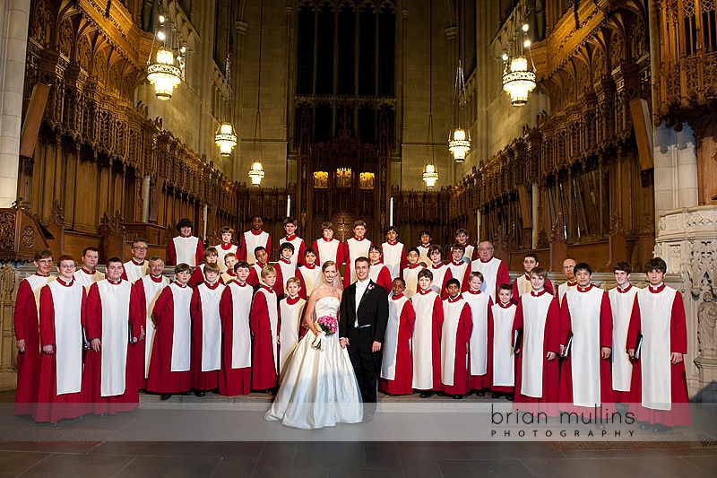 wedding formals with duke choir