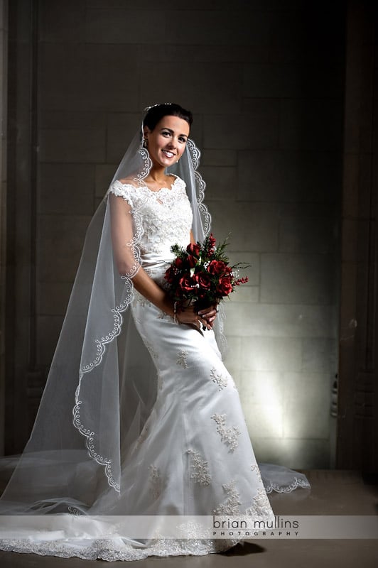 duke chapel bridal portrait