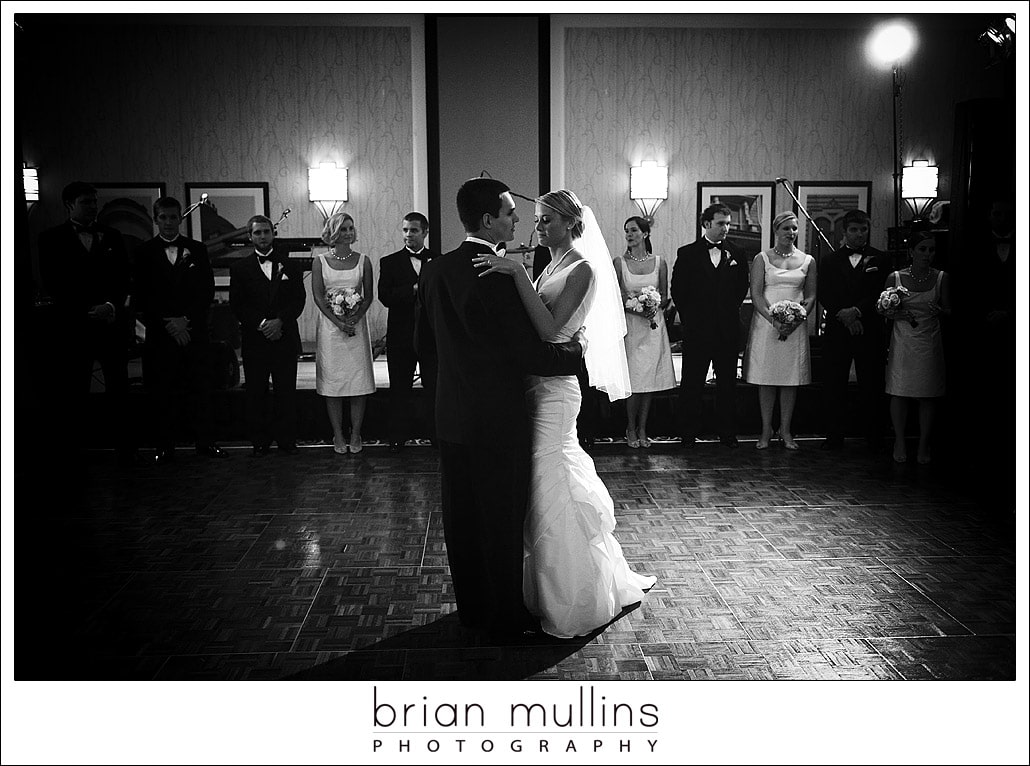 First Dance at wedding reception at Raleigh Crabtree Marriott