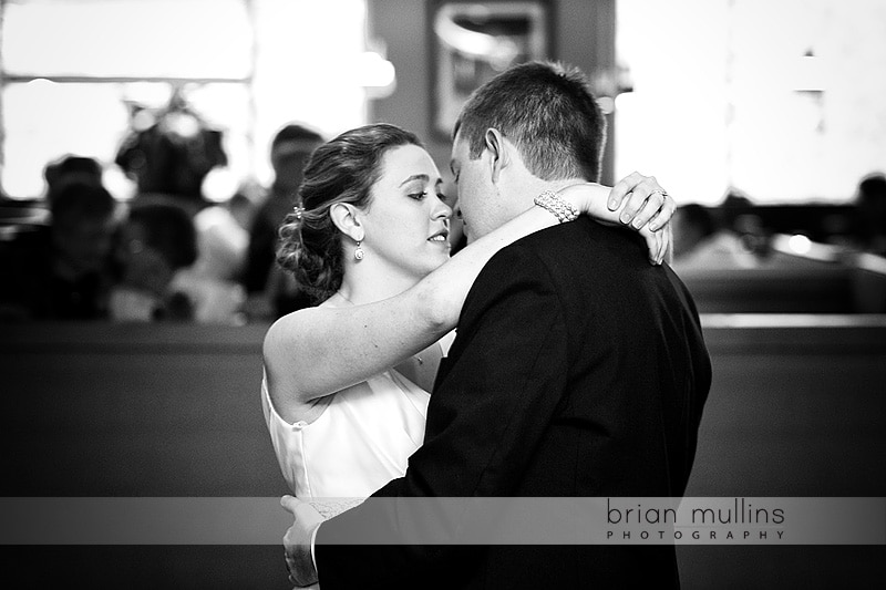 Raleigh wedding reception photography of first dance