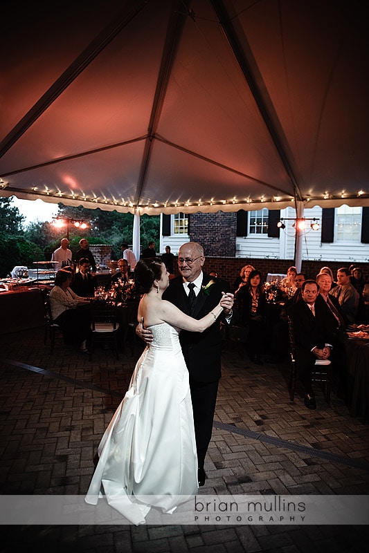 Bride & Father dance at wedding in Raleigh, NC