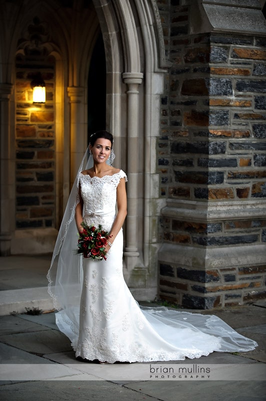 bridal portrait at duke university