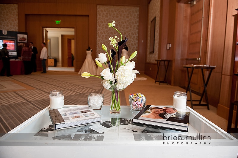 Wedding Photographer in Raleigh's bridal show flowers