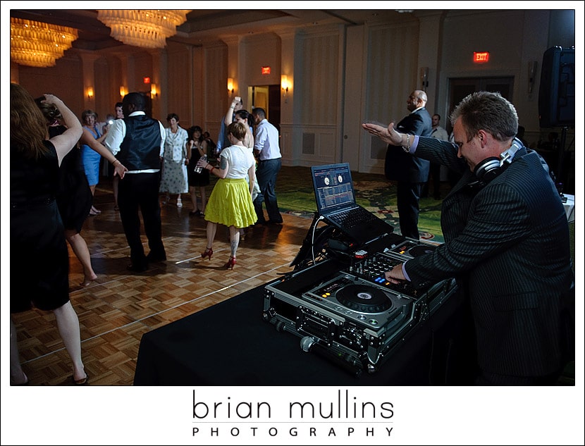 Kevin Majoros - DJ - getting the crowd going at the Raleigh Renaissance Hotel