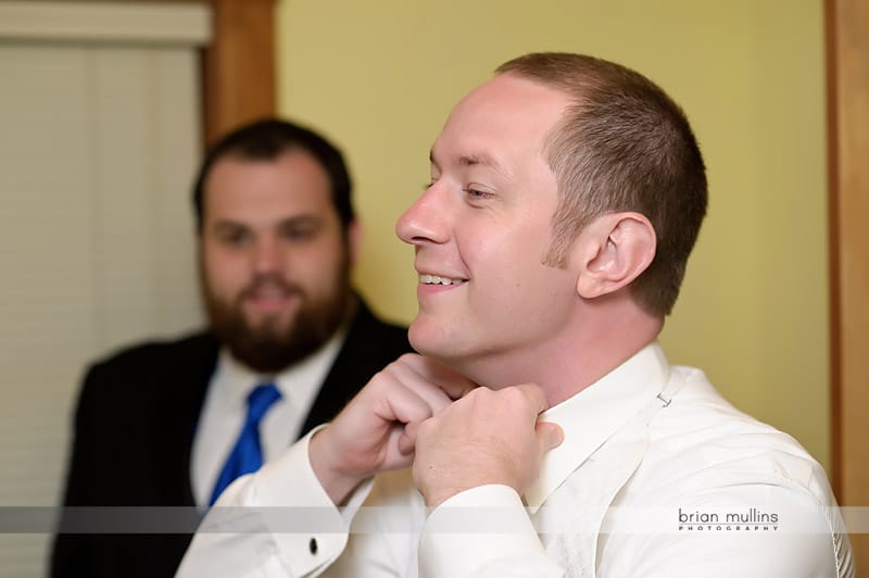 groom getting ready