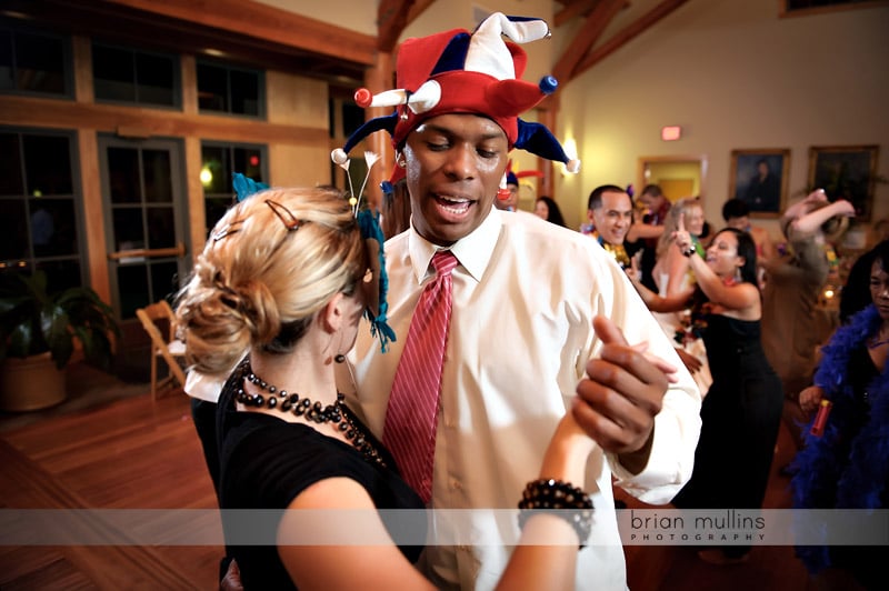 fun wedding reception dancing