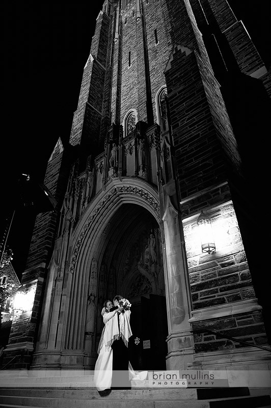 photographs of duke chapel wedding