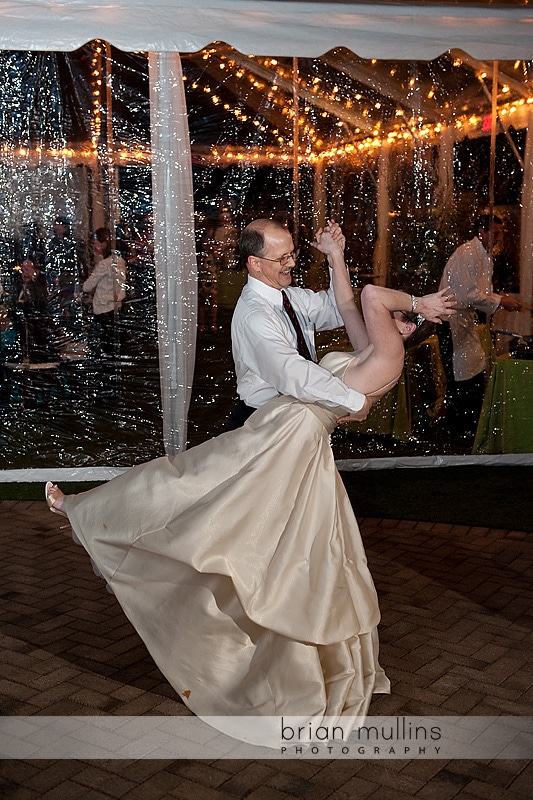 bride dances with wedding guest