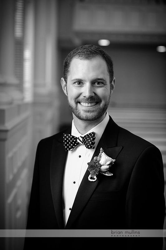 wedding day groom portrait