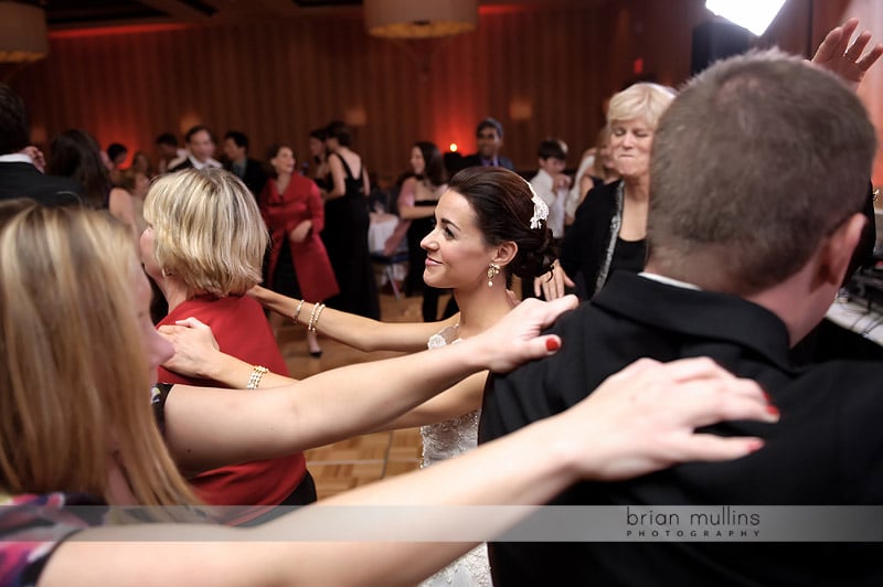 conga line at wedding