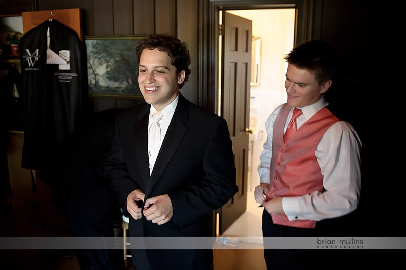 groom getting ready