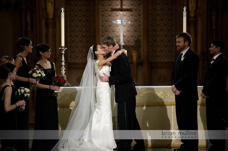 duke chapel wedding ceremony photo