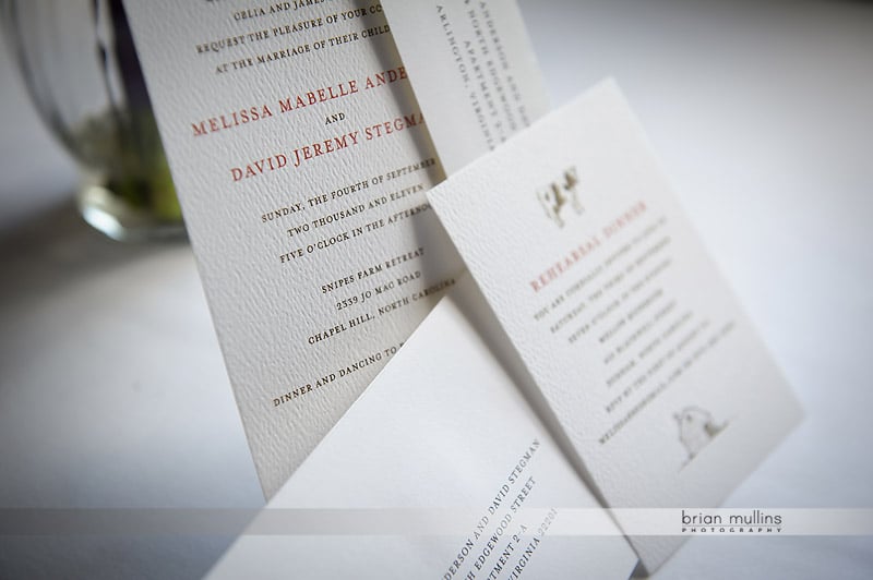 letterpress wedding invitations