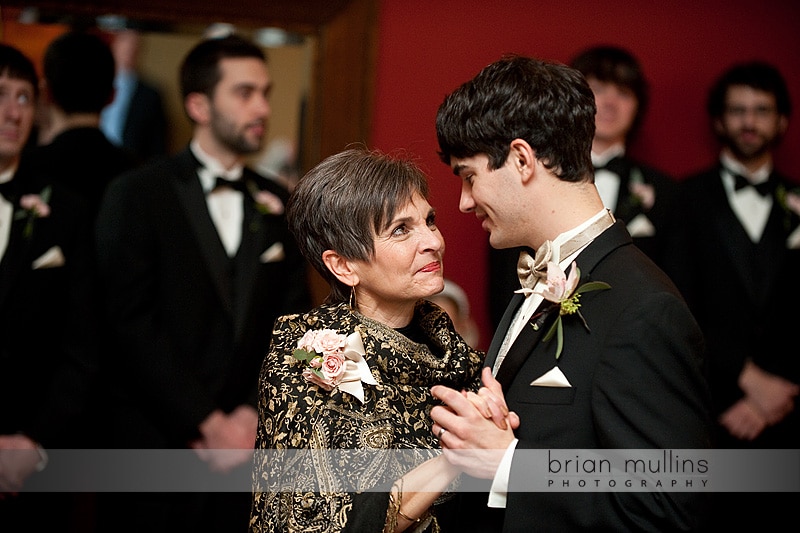 photograph of groom and mother wedding dance