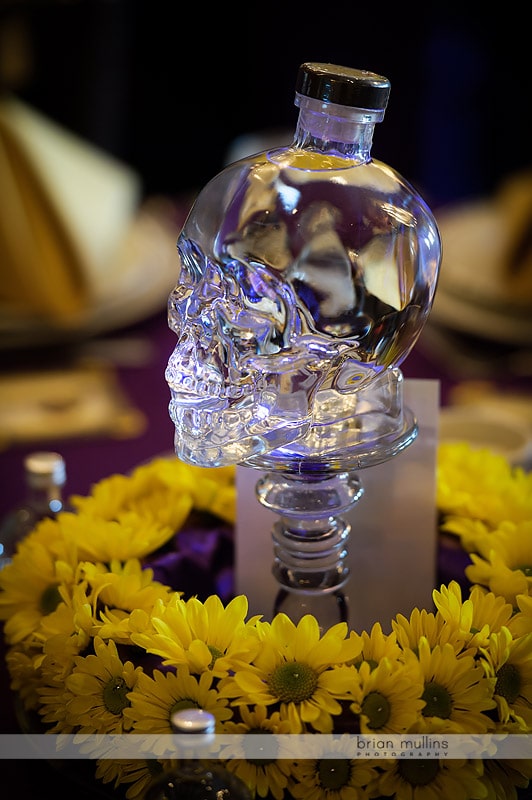 crystal skull liquor bottle