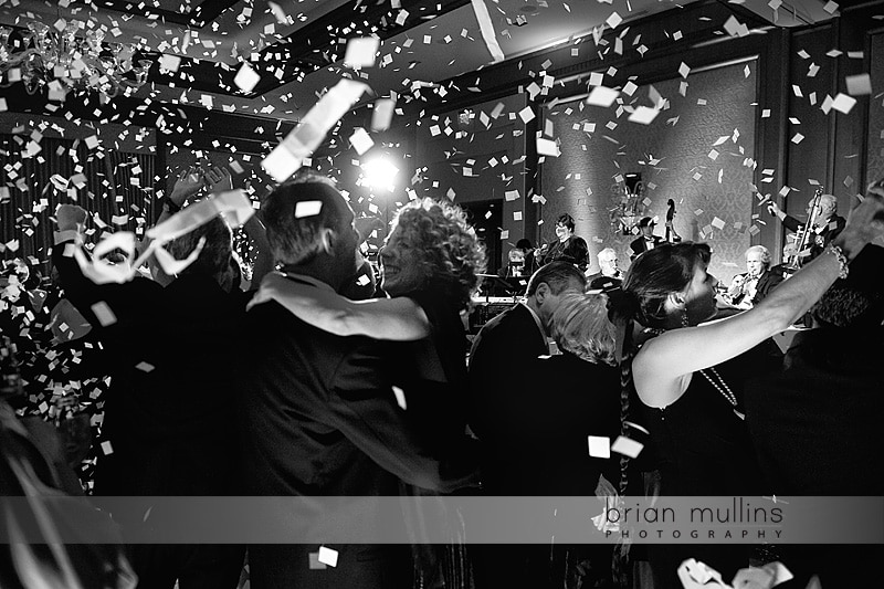 Confetti cannon at Midnight - Umstead Hotel New Years Eve Gala