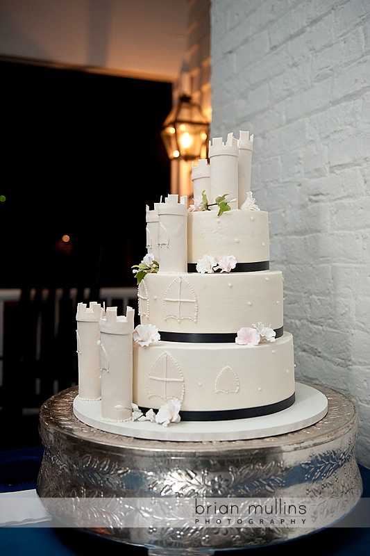 castle wedding cake