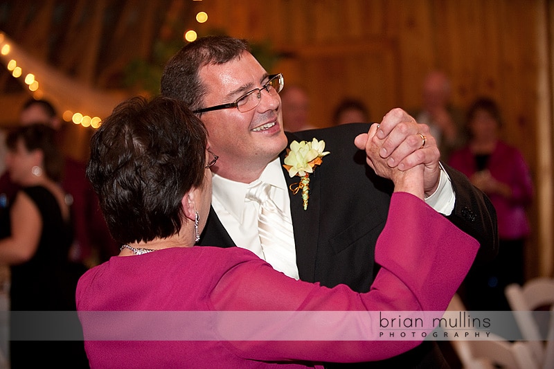 groom dancing with mom - greensboro wedding photographer