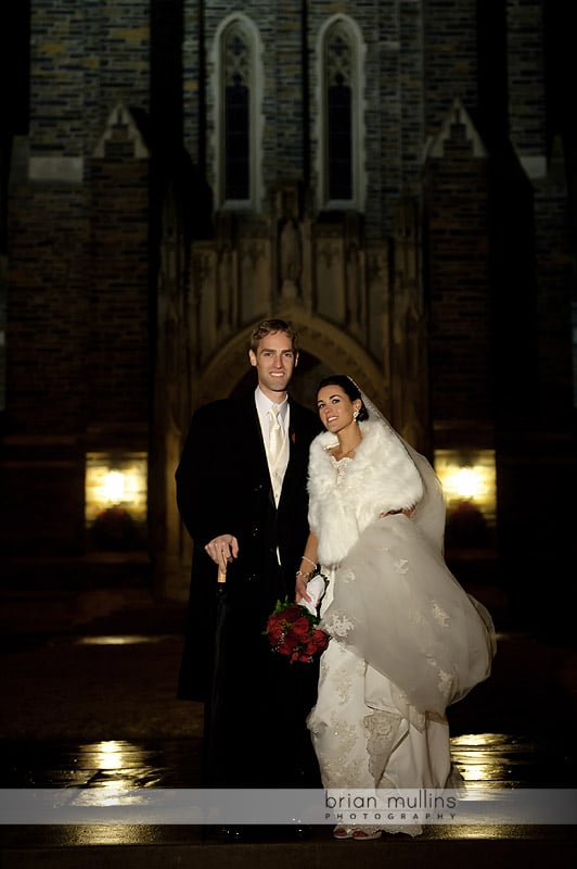 duke chapel wedding photo