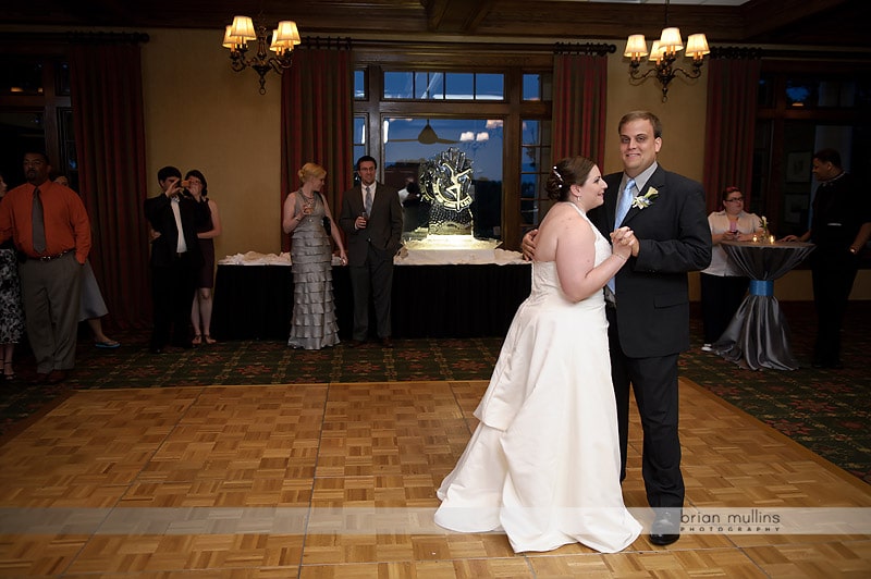 bride and grooms first dance