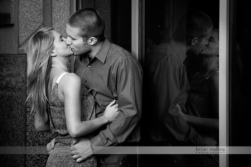 downtown raleigh engagement portrait