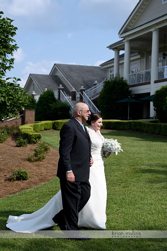 bride walking down the aisle