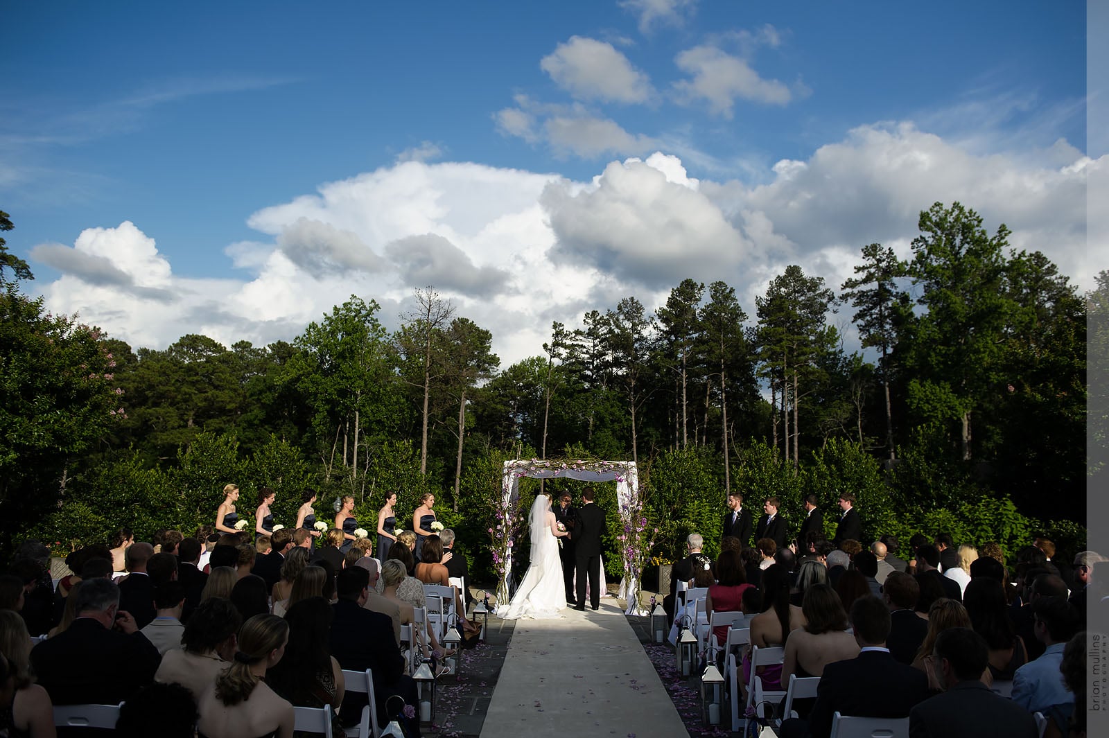 washington duke inn wedding on patio