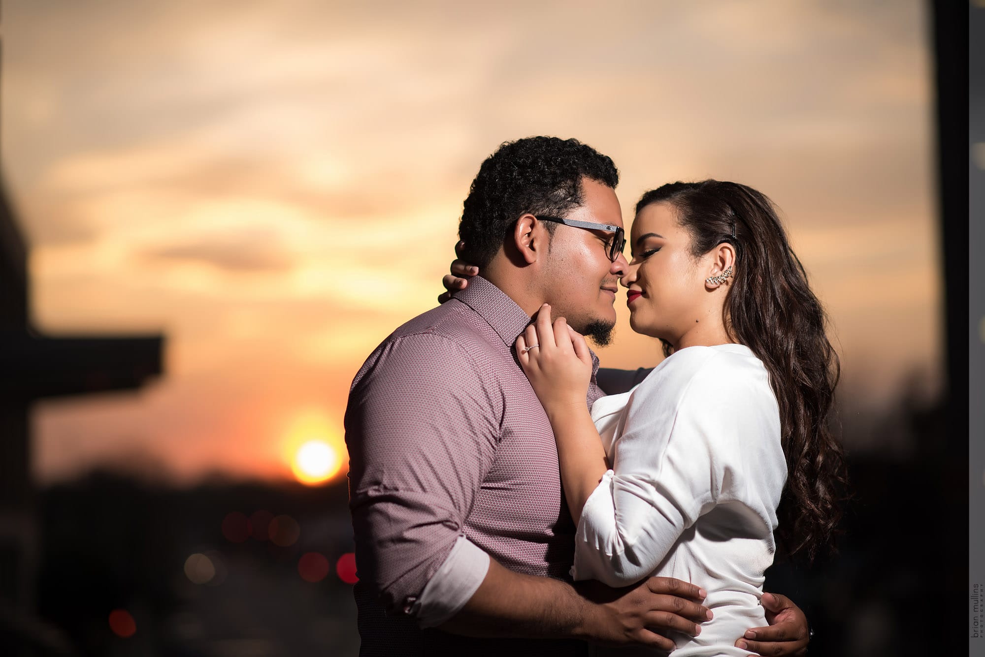 engagement in downtown raleigh